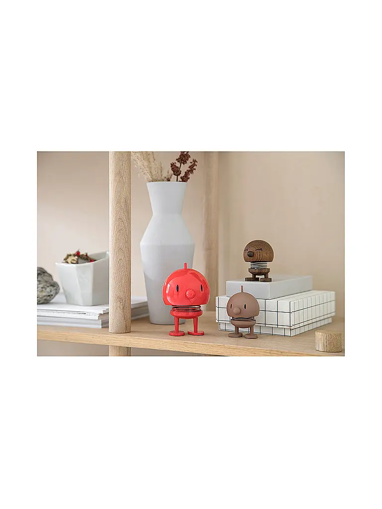 HOPTIMIST | Figura decorativa Classic Bumble 10,5 cm Red | 