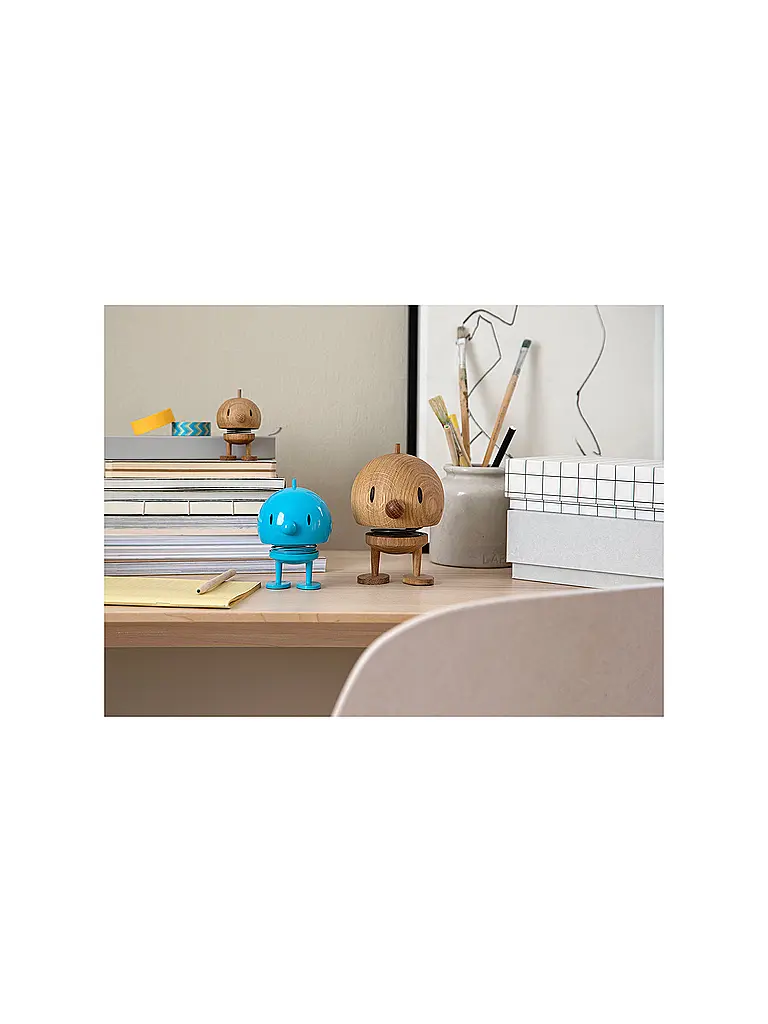 HOPTIMIST | Figura decorativa Classic Bumble 10,5 cm turchese | Turchese