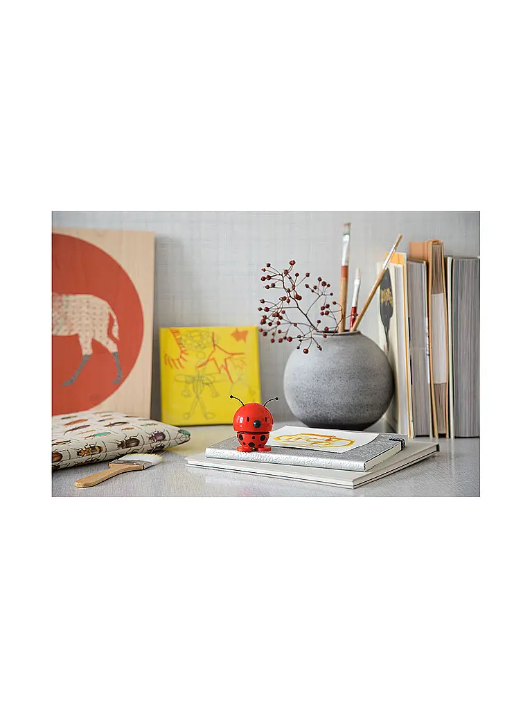 HOPTIMIST | Figura decorativa Coccinella 6,8cm Rossa | Rosso