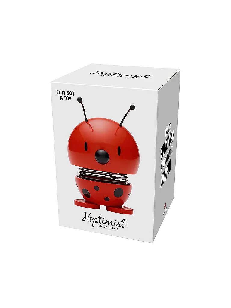 HOPTIMIST | Figura decorativa Coccinella 6,8cm Rossa | Rosso