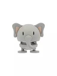 HOPTIMIST | Figura decorativa Leone Soft 7,6 cm Arancione | Grigio chiaro