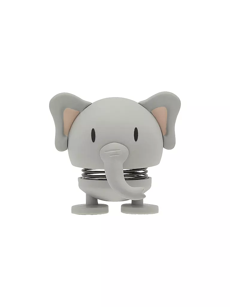 HOPTIMIST | Figura decorativa Elefante Morbido 7,6 cm Grigio | Grigio chiaro