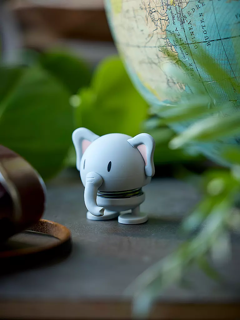 HOPTIMIST | Figura decorativa Elefante Morbido 7,6 cm Grigio | Grigio chiaro