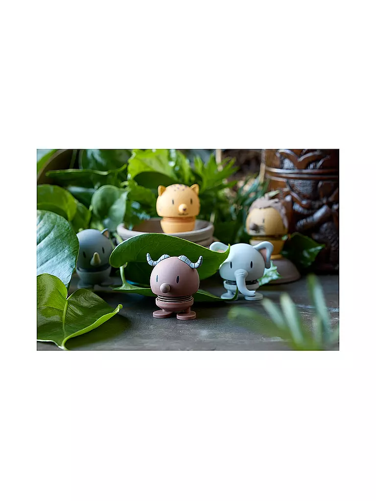 HOPTIMIST | Figura decorativa Elefante Morbido 7,6 cm Grigio | Grigio chiaro