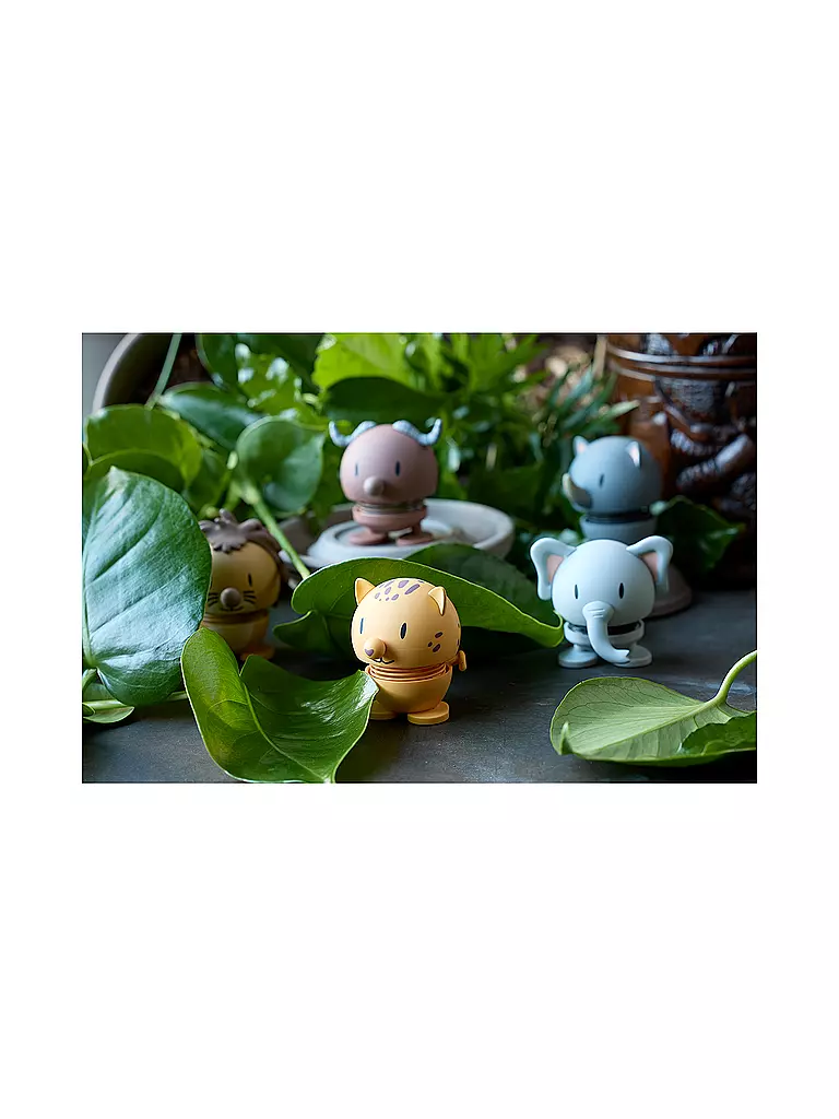 HOPTIMIST | Figura decorativa Elefante Morbido 7,6 cm Grigio | Grigio chiaro