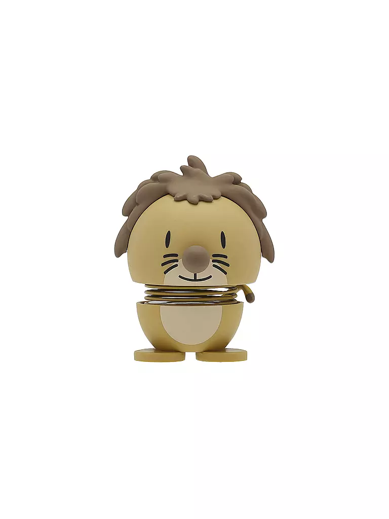 HOPTIMIST | Figura decorativa Leone Soft 7,6 cm Arancione | Marrone chiaro