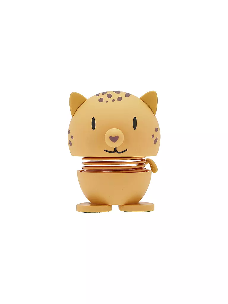 HOPTIMIST | Figura decorativa Leopardo Morbido 7,6 cm Giallo | Arancione