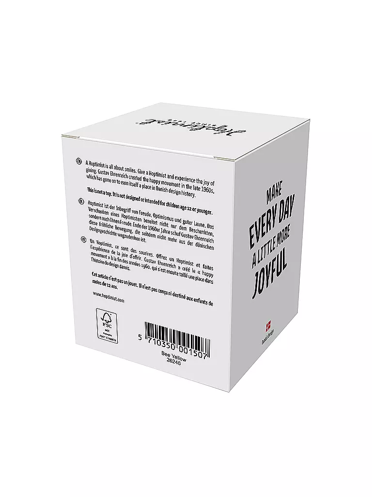 HOPTIMIST | Oggetto decorativo Ape 6,8 cm Giallo | Giallo