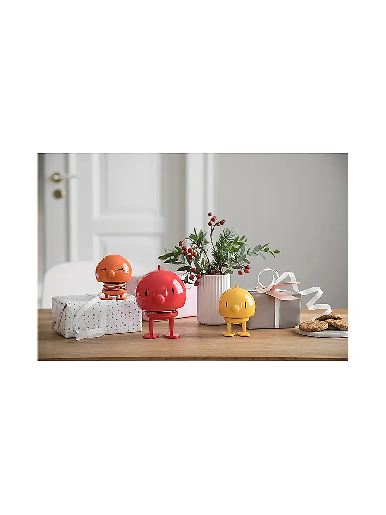 HOPTIMIST | Oggetto decorativo Classic Bumble 7,6 cm Giallo | Giallo