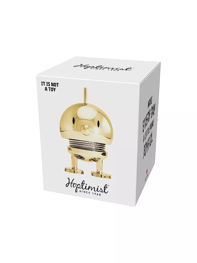 HOPTIMIST | Oggetto decorativo Classic Bumble 7,6 cm Oro | Oro