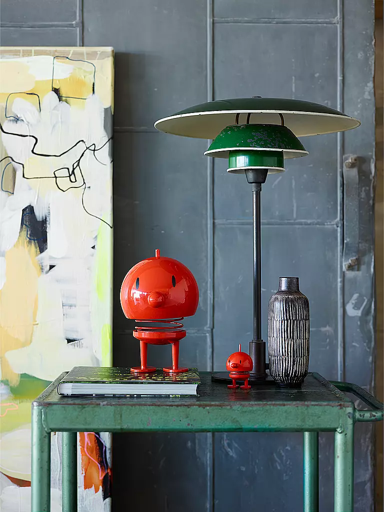 HOPTIMIST | Oggetto decorativo Classic Bumble 7,6 cm Rosso | Rosso