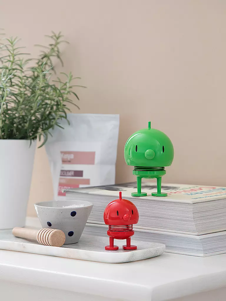HOPTIMIST | Oggetto decorativo Classic Bumble 7,6 cm Rosso | Rosso