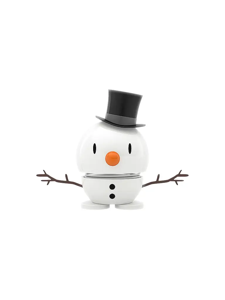 HOPTIMIST | Oggetto decorativo Classic Bumble Snowman 7,8cm White | Bianco