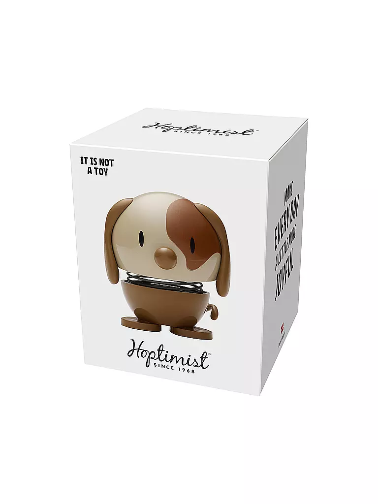 HOPTIMIST | Oggetto decorativo Dog 6,9cm Marrone | Marrone