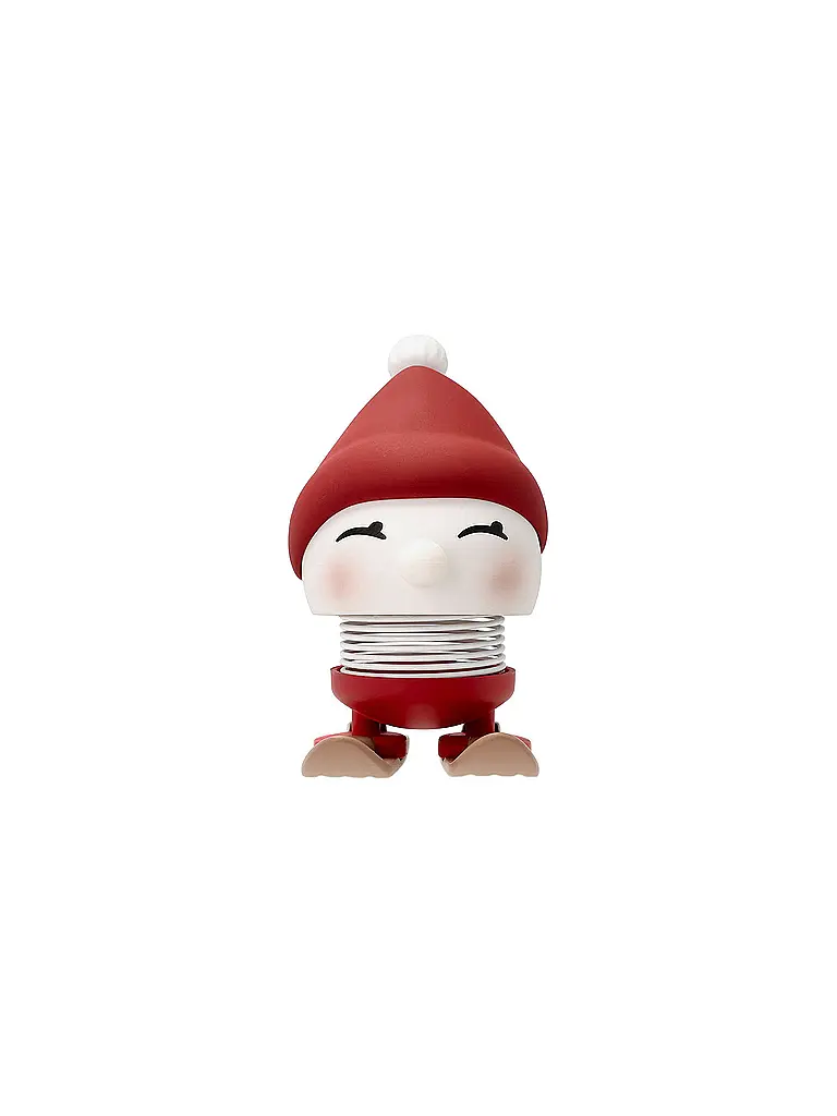 HOPTIMIST | Oggetto decorativo Soft Bimble Sci 7,2 cm Berry | Rosso