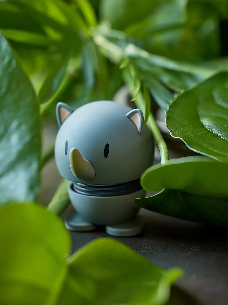 HOPTIMIST | Oggetto decorativo Soft Rhino 7,6 cm Grey |