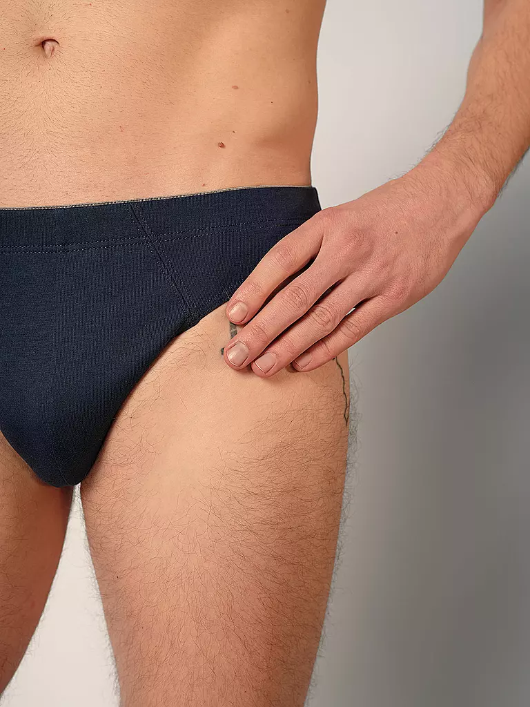 HUBER | Brasil Slip confezione da 3 blu nero selection | Blu