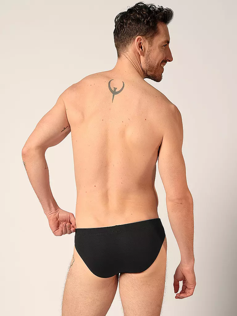 HUBER | Brasil Slip confezione da 3 blu nero selection | Blu