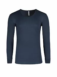 HUBER | Maglietta a maniche lunghe "Cormort" (Bianco) | Blu