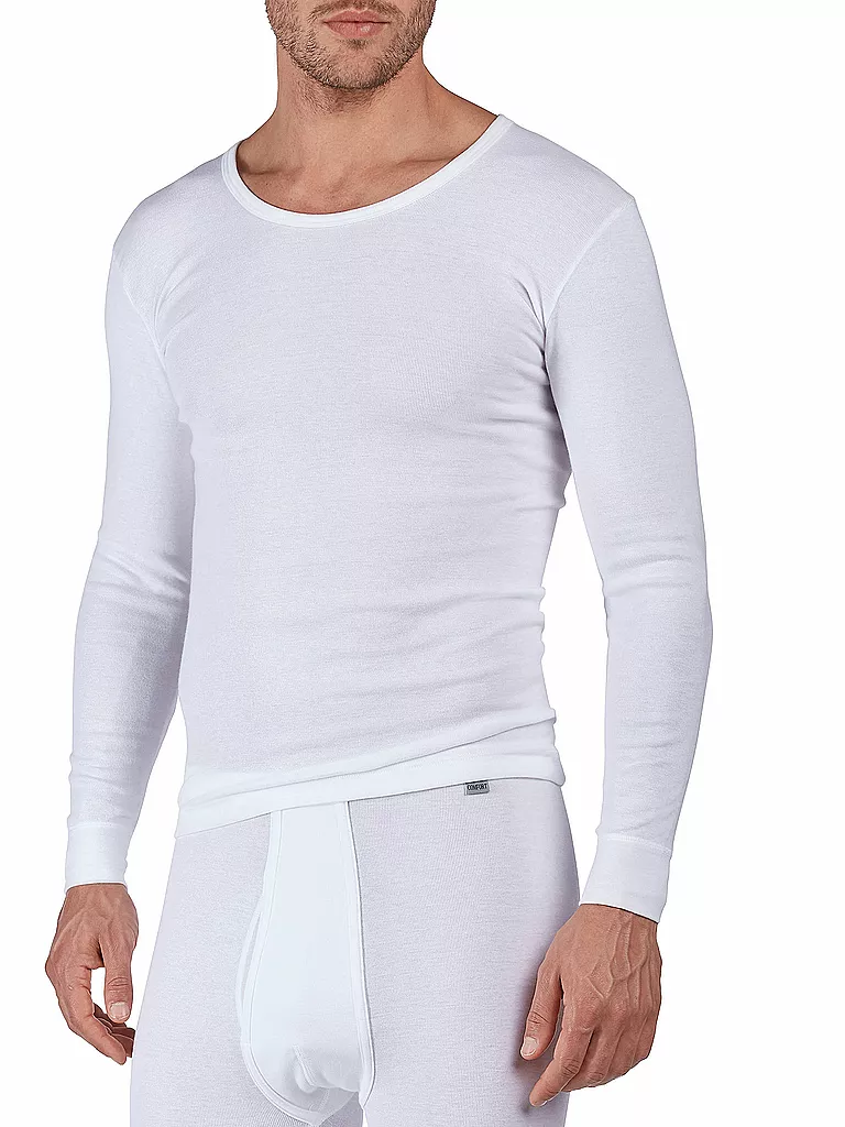 HUBER | Maglietta a maniche lunghe "Cormort" (Bianco) | Bianco