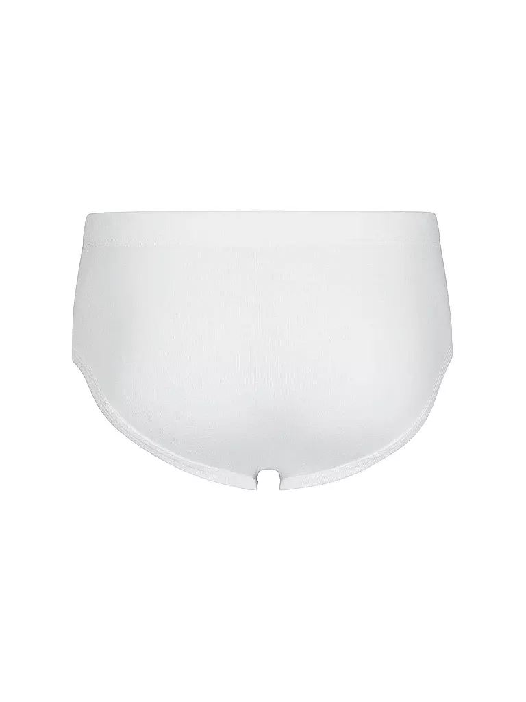 HUBER | Slip con apertura 2 pz. "Duo Line" Costina fine (Bianco) | 