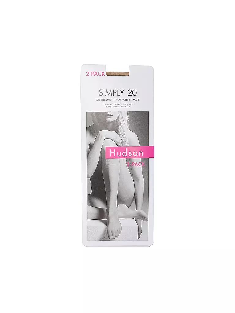 HUDSON | Calze al ginocchio confezione da 2 SIMPLY 20 teint |