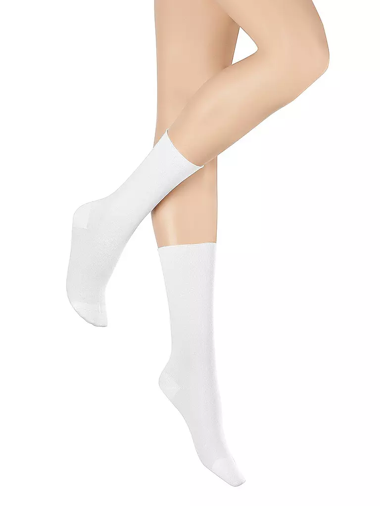 HUDSON | Calzini RELAX FINE white | Bianco