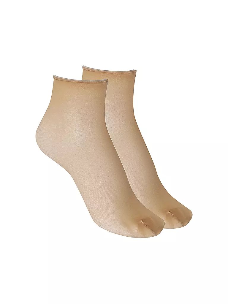 HUDSON | Calzini velati SIMPLY 20 confezione da 2 color carne | Marrone chiaro