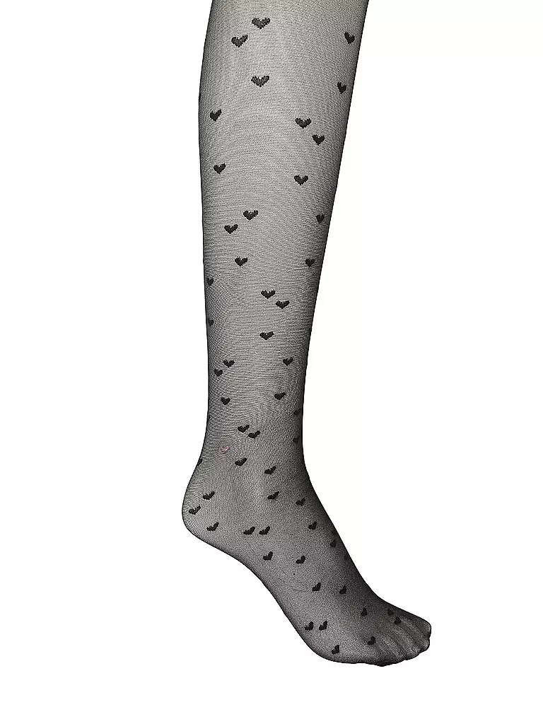 HUDSON | Collant alla moda LOVE | Nero