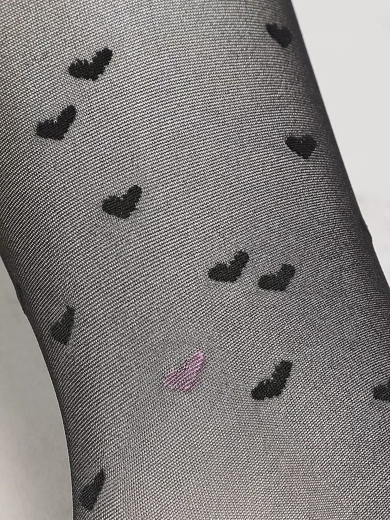 HUDSON | Collant alla moda LOVE | Nero
