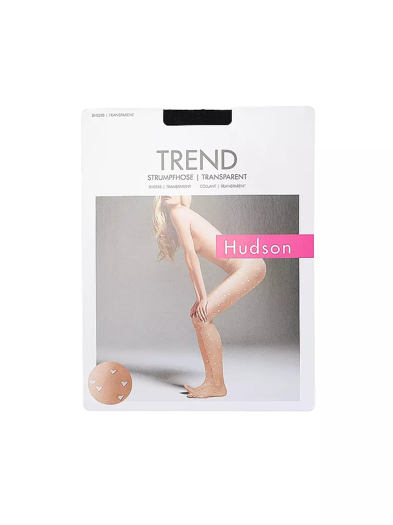 HUDSON | Collant alla moda LOVE | Nero