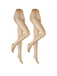 HUDSON | Collant confezione da 2 "Simply20" (Nero) | Beige