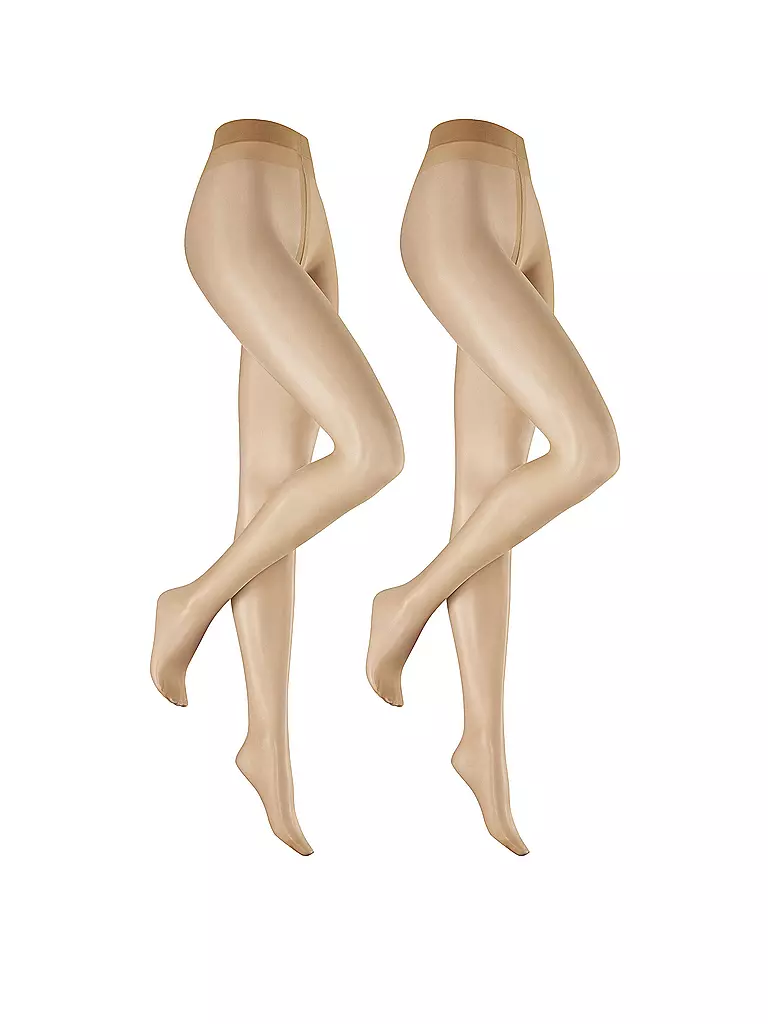 HUDSON | Collant confezione da 2 "Simply20" (Skin) | Beige