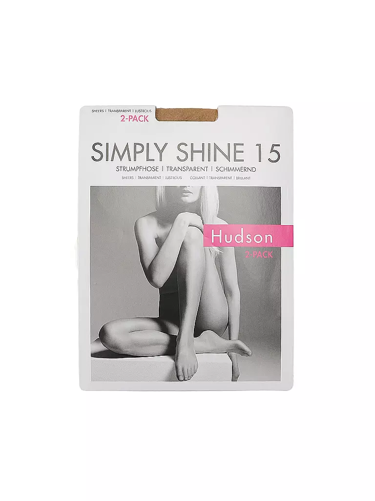 HUDSON | Collant confezione da 2 SIMPLY SINE 15 DEN cashmere | Beige