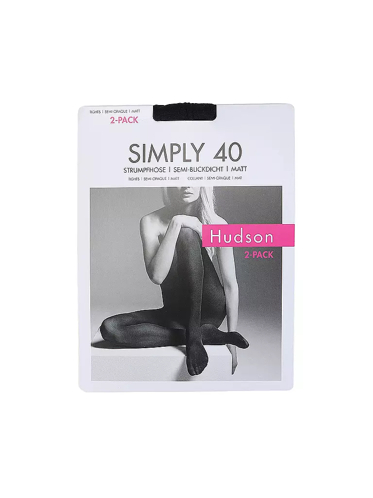 HUDSON | Collant velato SIMPLY 40 confezione da 2 marine | 