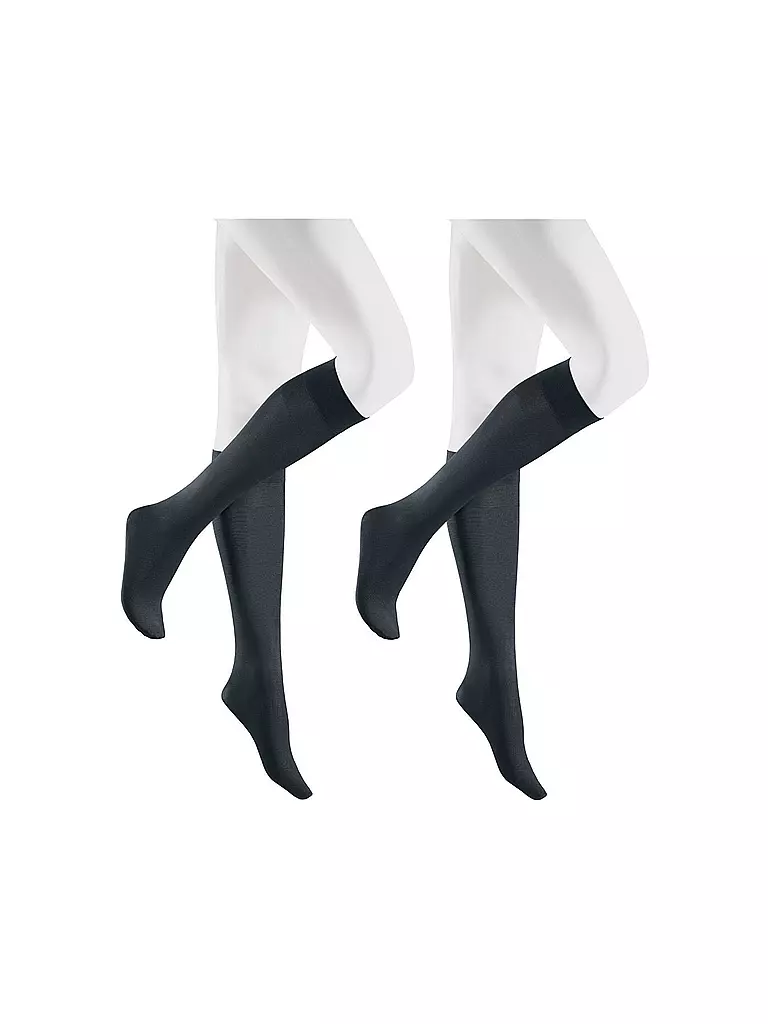 HUDSON | Kniestrümpfe SIMPLY 40 confezione da 2 marine | Blu