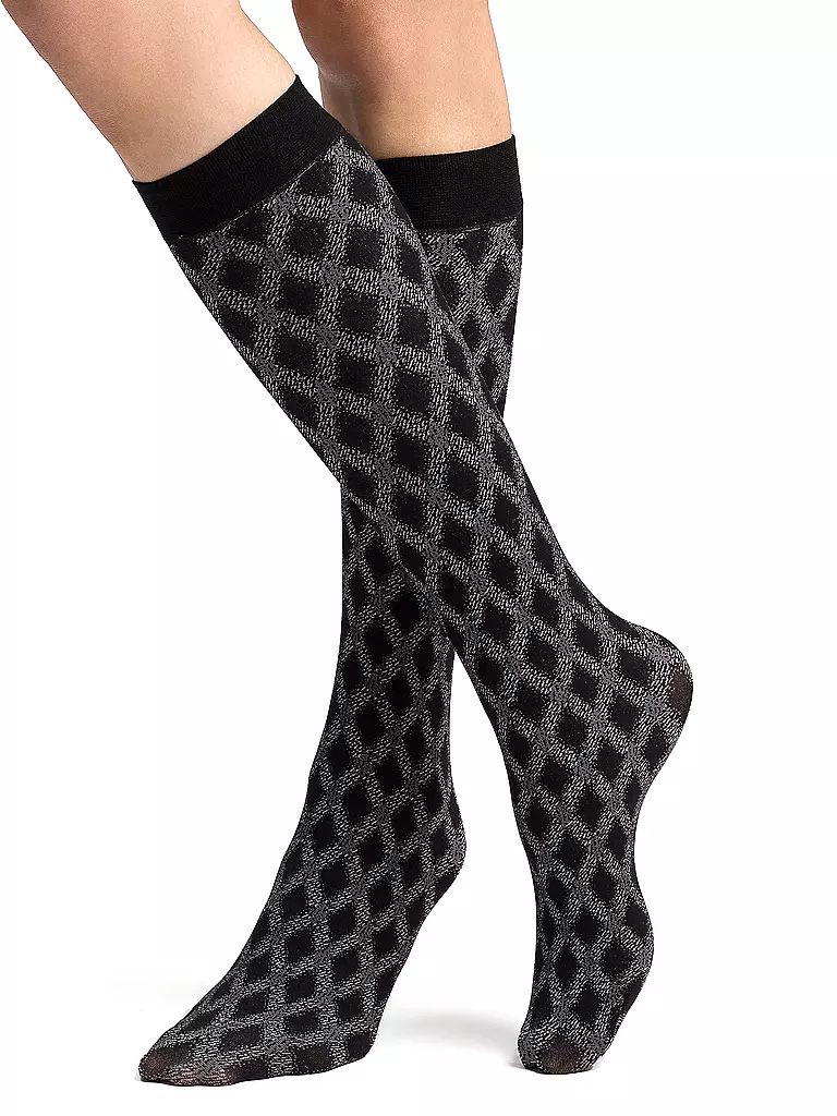 HUDSON | Kniestrümpfe SPIRIT LINE | Nero