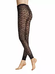 HUDSON | Leggings GRAPHIC CROCHET 40DEN bianco | Nero