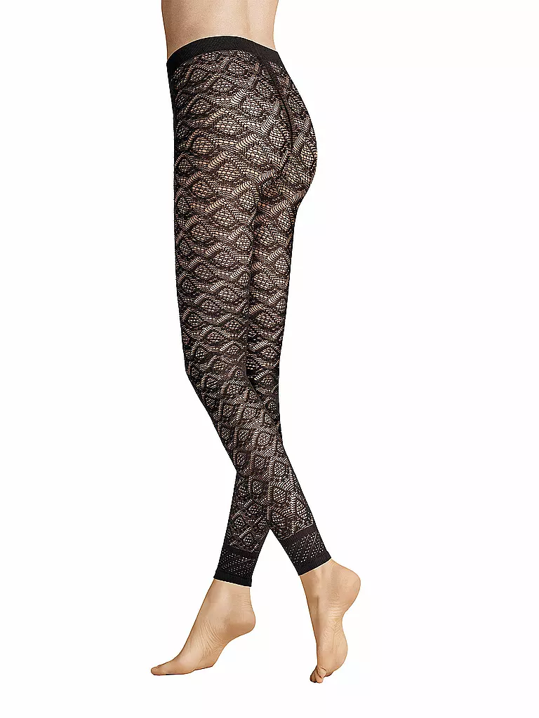 HUDSON | Leggings GRAPHIC CROCHET 40DEN nero | Nero