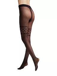 HUDSON | Moda calza FANCY NET nera | Nero