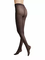 HUDSON | Modestrumpfhose EARTHY CHECK black | Marrone