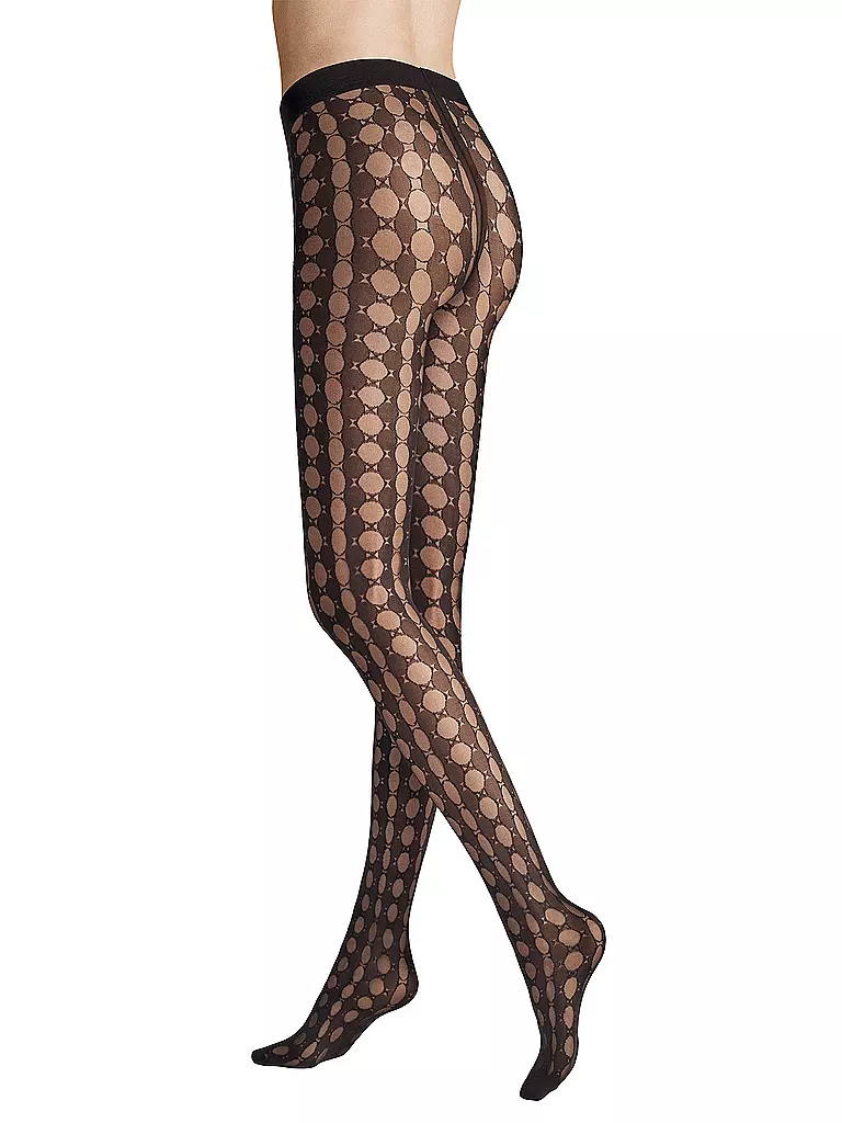 HUDSON | Modestrumpfhose CRAZY DOTS 40DEN nero | Nero