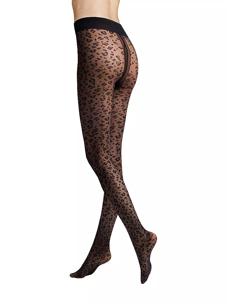 HUDSON | Modestrumpfhose SPARKLY LEO | Nero