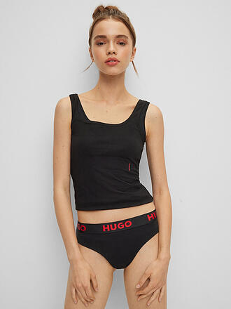 HUGO | Perizoma SPORTY LOGO nero