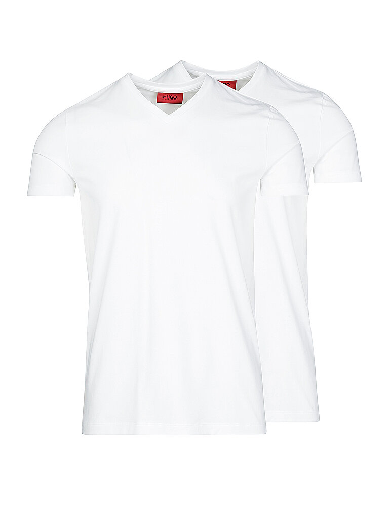 Hugo T-shirt confezione da 2 bianco L