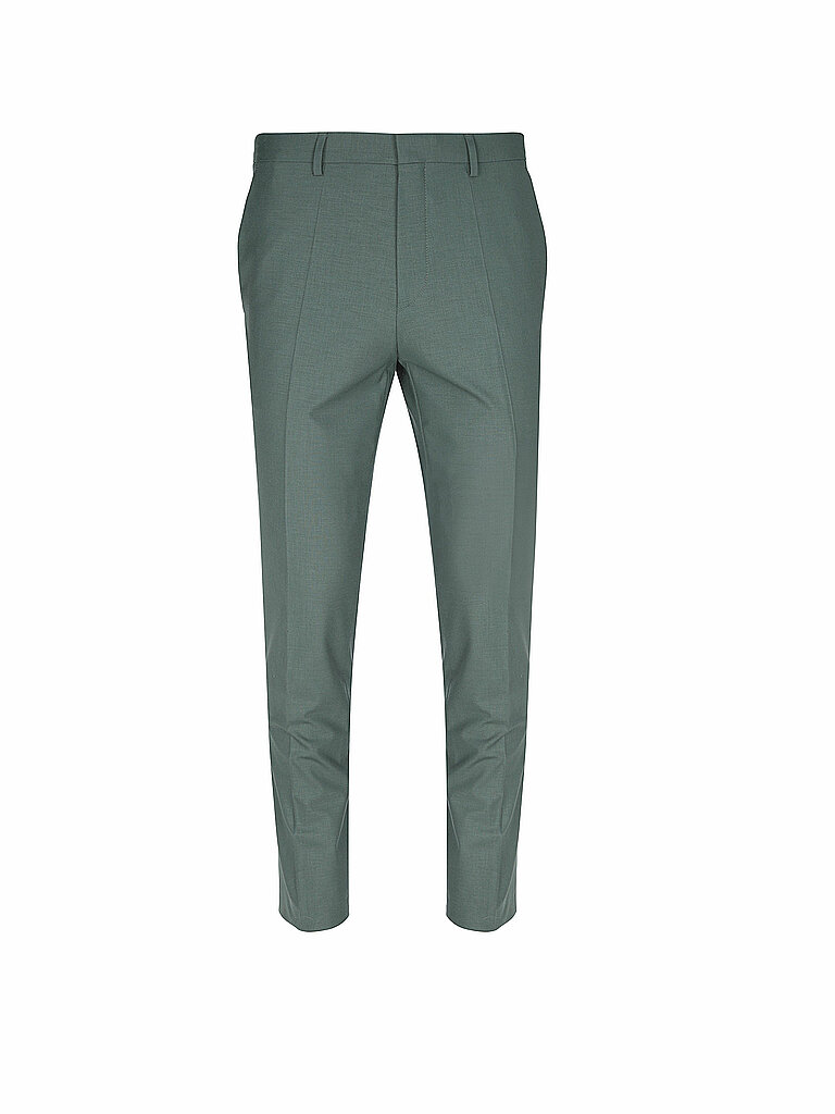 Hugo Pantaloni da abito extra slim fit verde 56