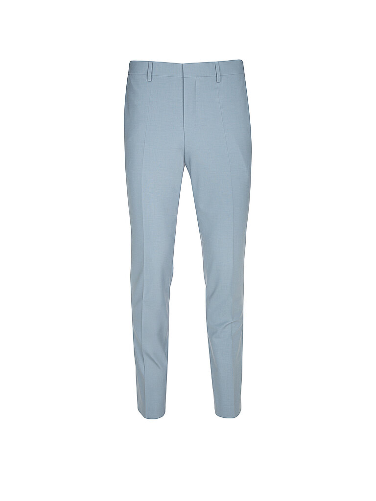 Hugo Pantaloni da abito slim fit GETLIN232X azzurro 52
