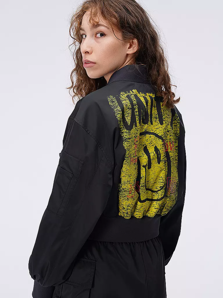 HUGO | Blouson Cropped Fit ASULANA | Nero