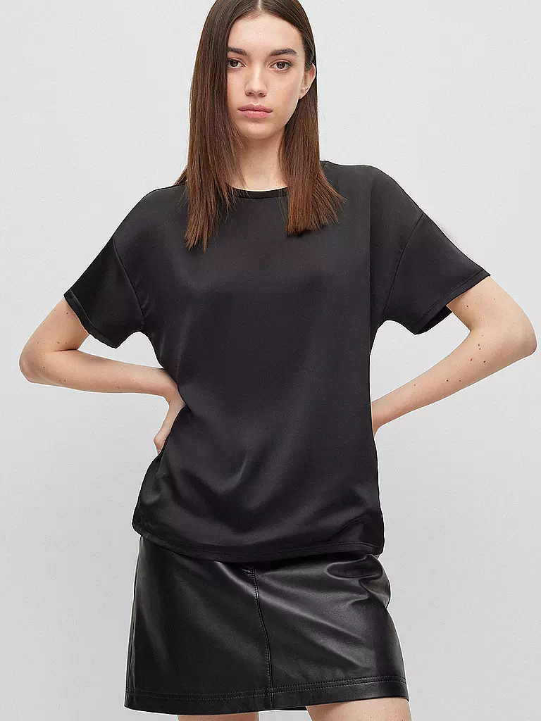 HUGO | Blusenshirt  | Nero