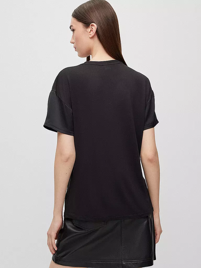HUGO | Blusenshirt  | Nero